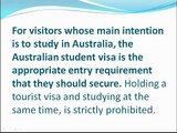 Australian Student Visa - Australian Visa For Foreign Students