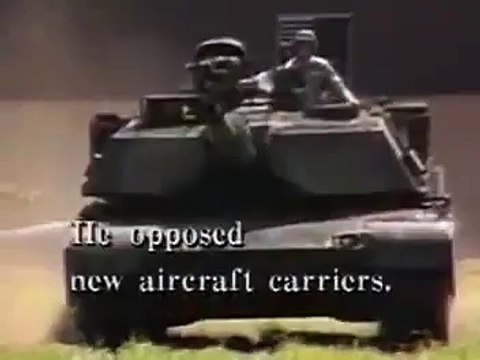 Commercial - Bush 1988 Election Ad (Snoopy Dukakis in army tank).mpg