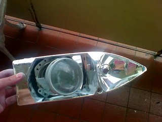 Farol palio g1 com projetor. Proceso de retrofit headlight
