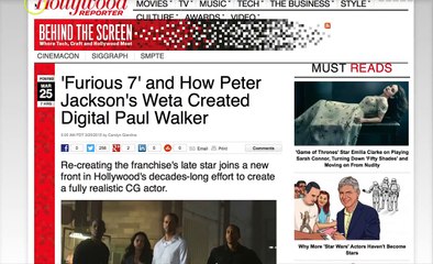 Paul Walker Returns from the Dead Digitally Resurrected for Fast and Furious 7