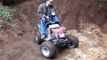 Lawn mower sh*t pile hill climb w/ studded tires