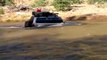 nissan patrol floats Y61 GU down river in australia