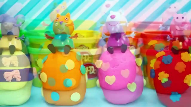 surprise eggs decorated minnie play doh frozen peppa pig toys princess