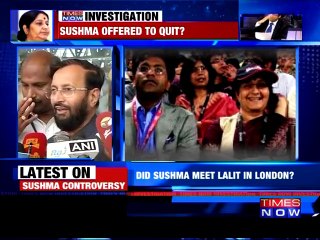 Javadekar defends Sushma Swaraj