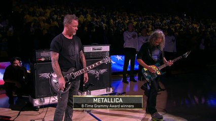 Metallica joue l'hymne Américain en finale NBA!