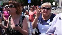 Ukrayna'nın doğusunda barış eylemi