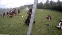 Guy filmed with a GoPro the final battle of a Swedish LARP.