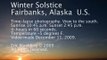 Winter Solstice time-lapse photography. Fairbanks, Alaska.