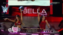 WWE Raw 15/06/15 Paige Vs The Bella Twins