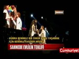 Halil Sezai konserinde evlilik teklifi