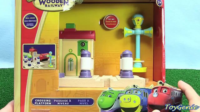Chuggington Trains Crossing Platform Wooden Version with Wilson Koko Brewster ToyGenie