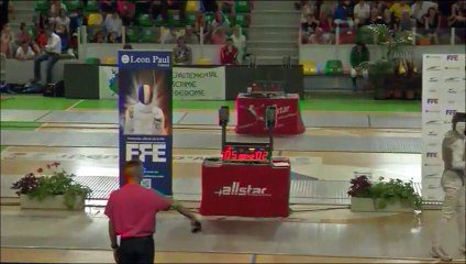 Fête des Jeunes 2015 - Finale fleuret hommes Bryan Beçu vs Rafael Savin