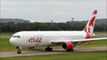 Air Canada Rouge Boeing 767-33A(ER) C-GHPE takes off from Edinburgh for Toronto YYZ, 13th Oct 2013