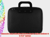 Black SumacLife Cady Briefcase Bag for Fujitsu LifeBook 14 to 15.6 Laptops