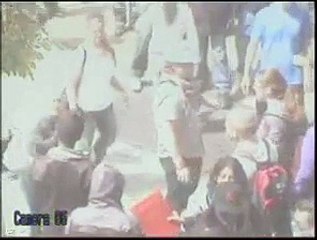 EDL Protest In Birmingham Fight