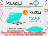 Kuzy - AIR 13-inch Lace TEAL Hot BLUE Rubberized Hard Case for MacBook Air 13.3 (A1466