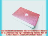 Baby Pink Hand Made Diamante Bling Cover The 13 inch Macbook Air 13.3swarovski Bling Style