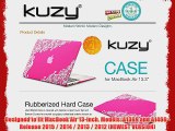 Kuzy - AIR 13-inch Lace Neon PINK Rubberized Hard Case for MacBook Air 13.3 (A1466