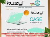 Kuzy - AIR 13-inch Lace Mint GREEN Rubberized Hard Case for MacBook Air 13.3 (A1466