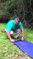 Camping & Backpacking Tip : How to roll up a Therm-o-rest.