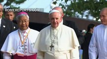 Pope Francis prays at the shrine where the first Korean priest was born | Pope