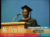 Clem Duru: Broward College Commencement speech - Dec 2009