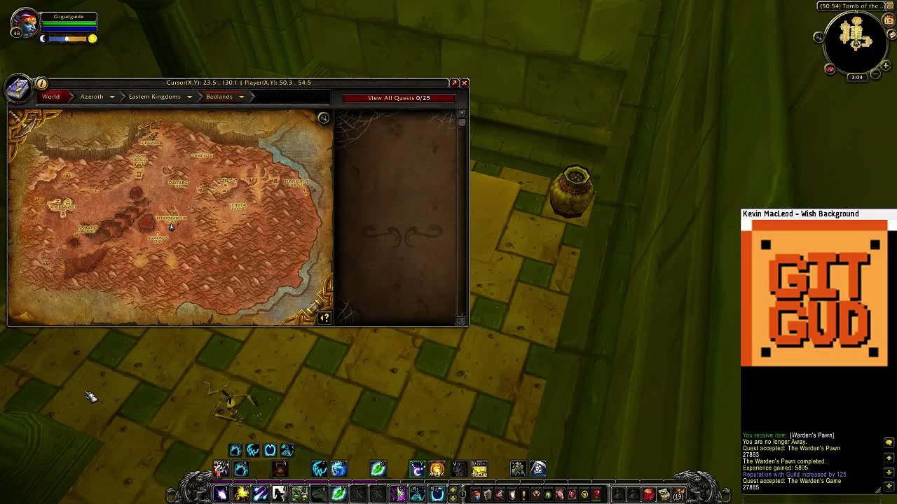 World of Warcraft Quest Guide: The Warden's Game  ID: 27885