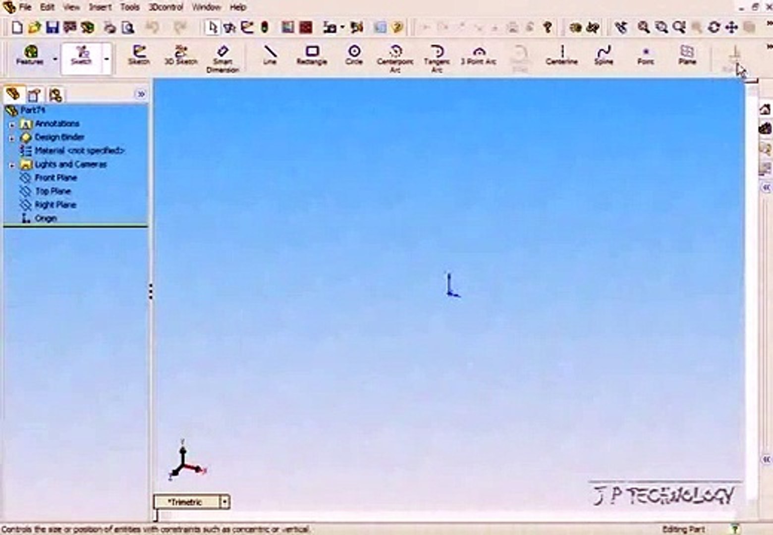 Solidworks Tutorial | Midpoint Sketch Relations | solidworks | tutorials