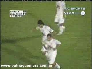 Gol de Huracán vs Villa Mitre