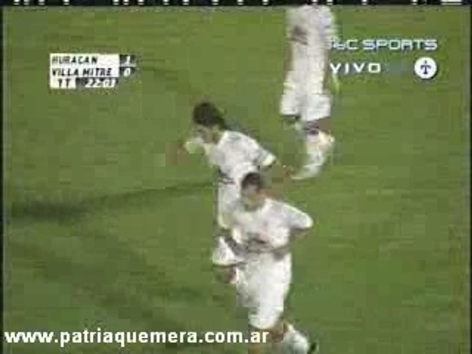 Gol de Huracán vs Villa Mitre