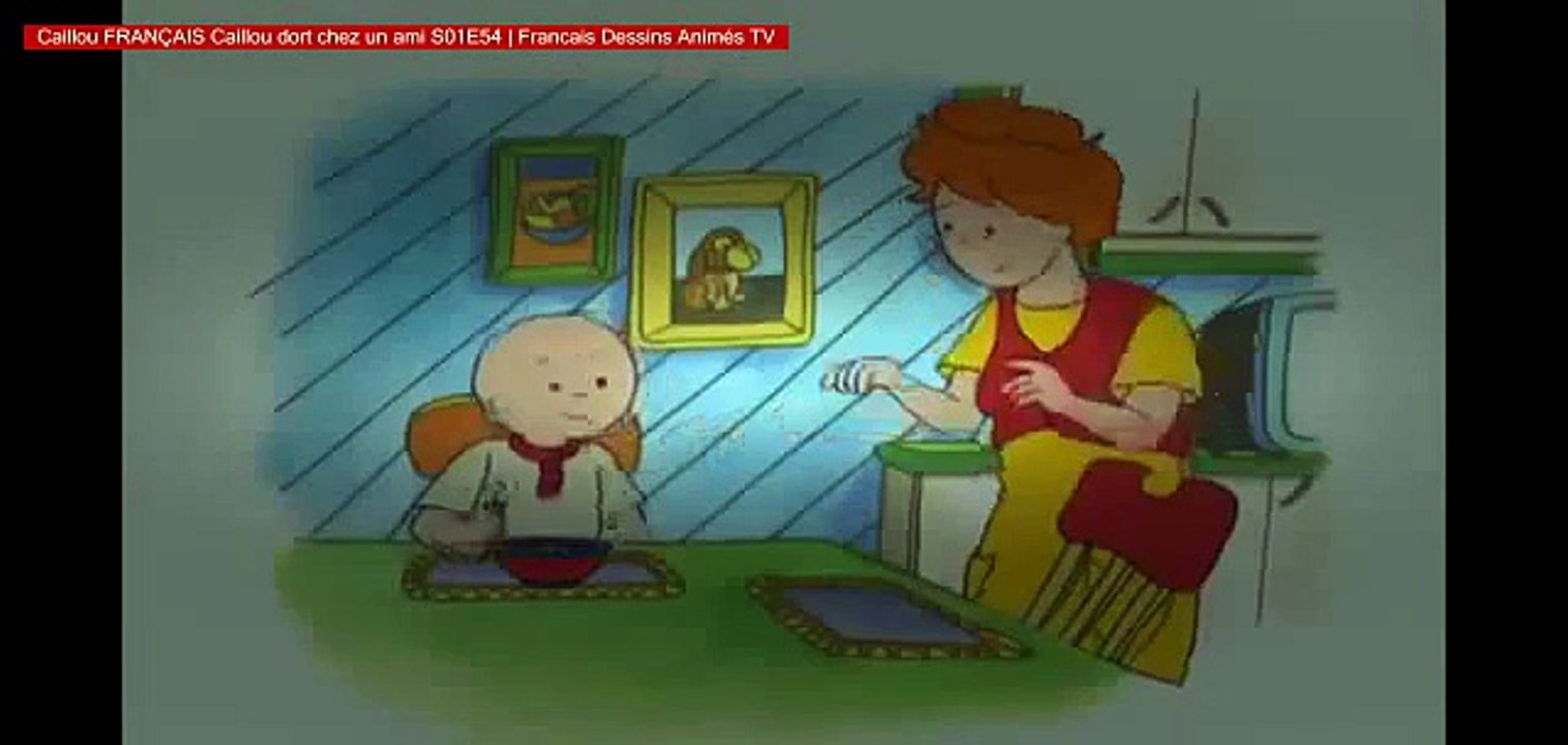 Caillou FRANÇAIS - Caillou dort chez un ami (S01E54)