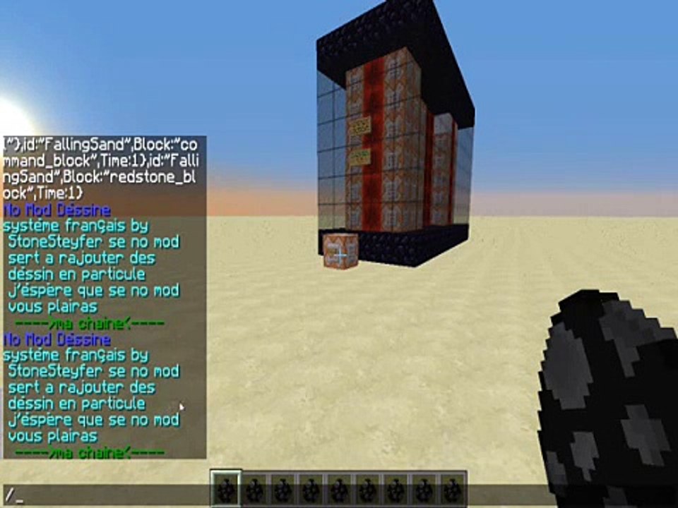 [Minecraft] No Mod Dessine (en un commande block) {systéme Francais}