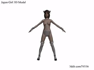 Japan Girl 3D Model