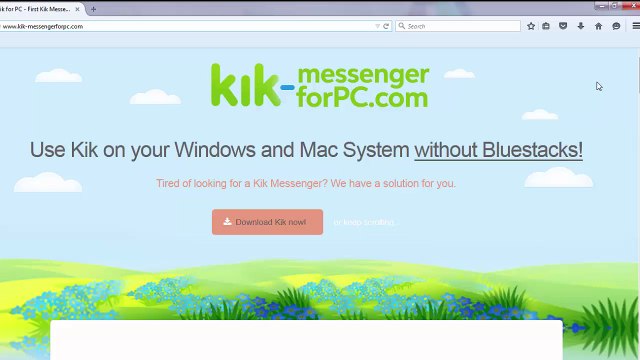 KIK for PC - free download - without bluestacks