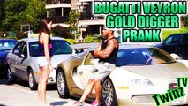 TOP 3 BUGATTI VEYRON GOLD DIGGER PRANKS 2014