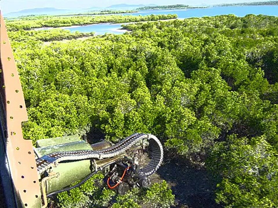 Huey Helicopter Gunship - Live Fire in Oz