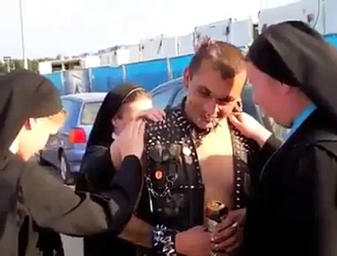 Session of exorcism for punker