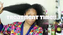 Relaxed Hair Care Routine: Pre Poo Treatment W/ Natural Hair Growth Oils