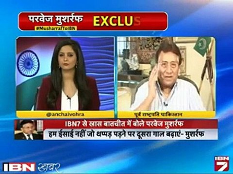 Border Cross Kar Ke Dikhao, Hum Eint Ka Jawab Pathar Se Dete Hain - Pervez Musharraf on Indian Channel