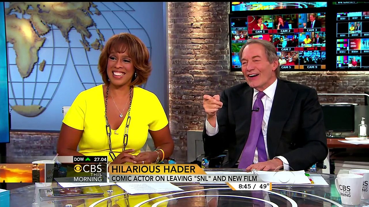 Bill Hader does Charlie Rose impression & Norah O'Donnell laughs hard - CBS This Morning interview