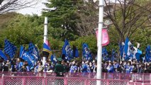 4年振りの大阪ダービー、ガンバサポーターの試合前の行進