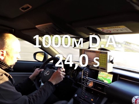 1000 m départ arrêté en Lexus RC-F