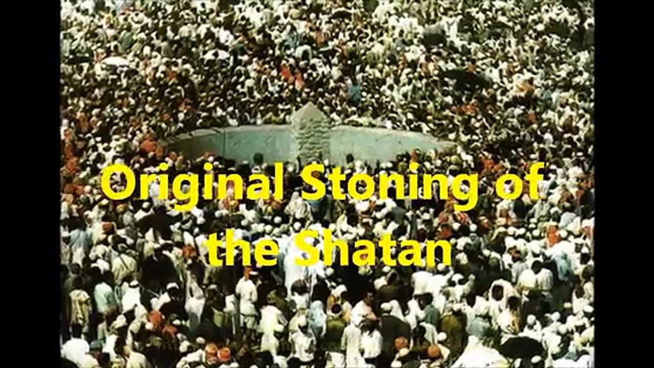 Stoning the illuminati. Obelisk, Jamarat, Jammarat, Dajjal, Shaitan, Satan, NWO