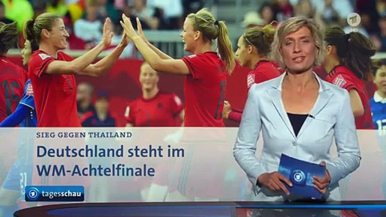 Fußball-WM der Frauen: Deutsche Nationalmannschaft erreicht Achtelfinale
