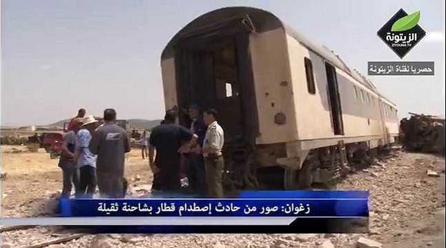 مشاهد مؤلمة وكارثية لحادث القطار اليوم