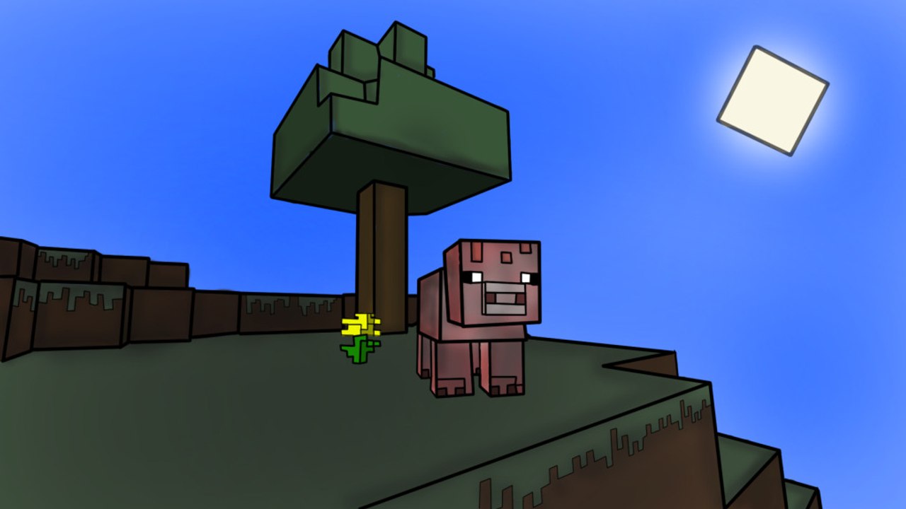 Minecraft Animasyon - Türkçe Seslendirme: Domuza Enchant Basma