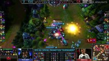 LoL Highlights   CLG vs Curse Academy Game 5 S5 NA LCS Spring Promotion Bo5 Highlights Counter Logic