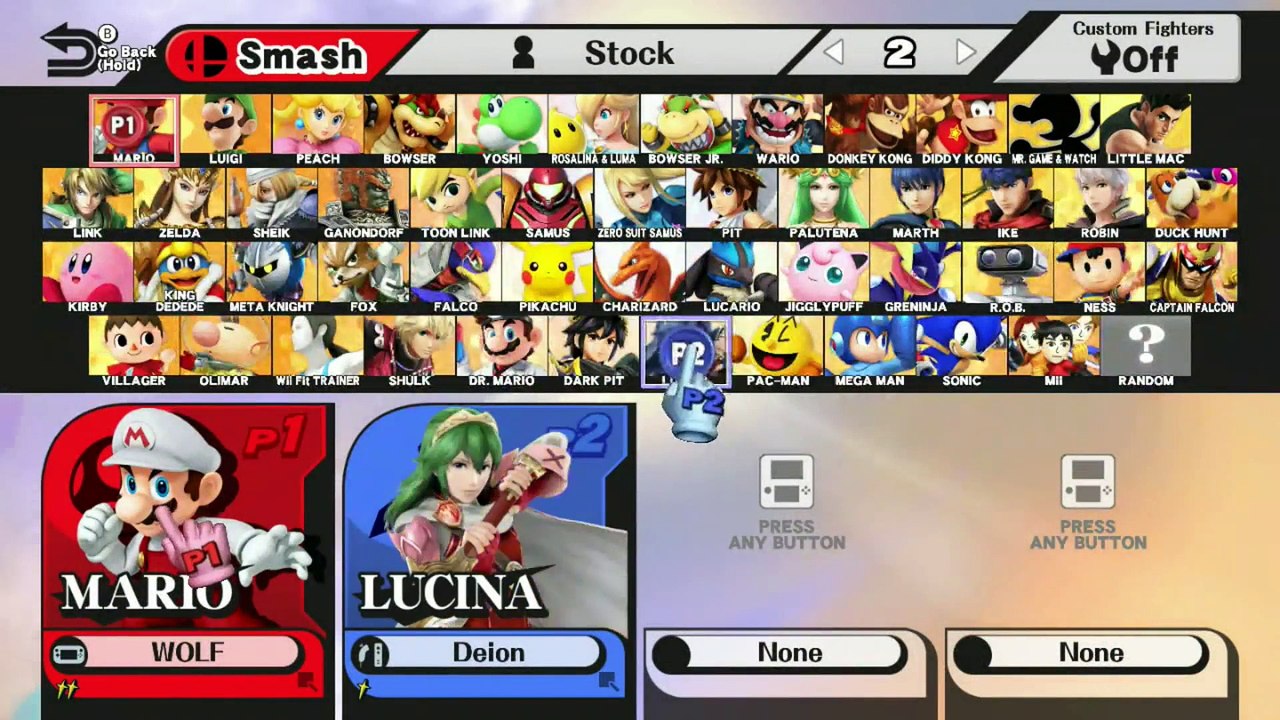 DU Smash 4 Tournament - Wolf(Mario) vs  Deion(Lucina, Villager)- Winner's Finals