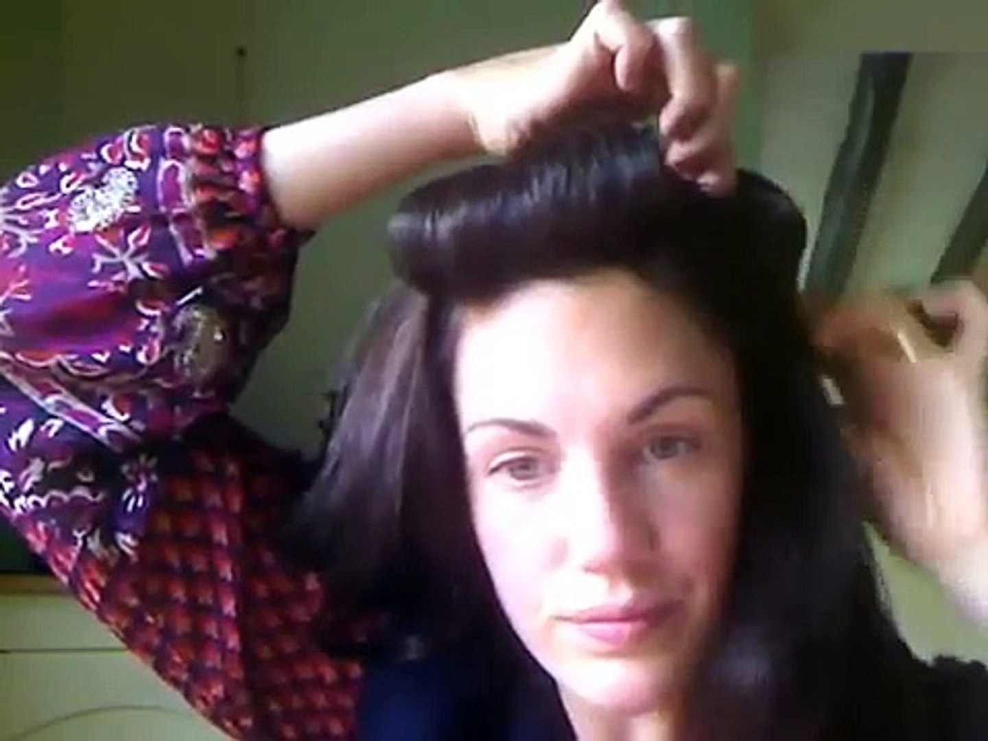 Easy Pin Up Style Fake Victory Rolls Quick Vintagious