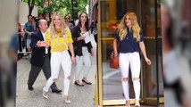 Hilary Duff Shows Us Two Ways To Rock White Ripped Jeans